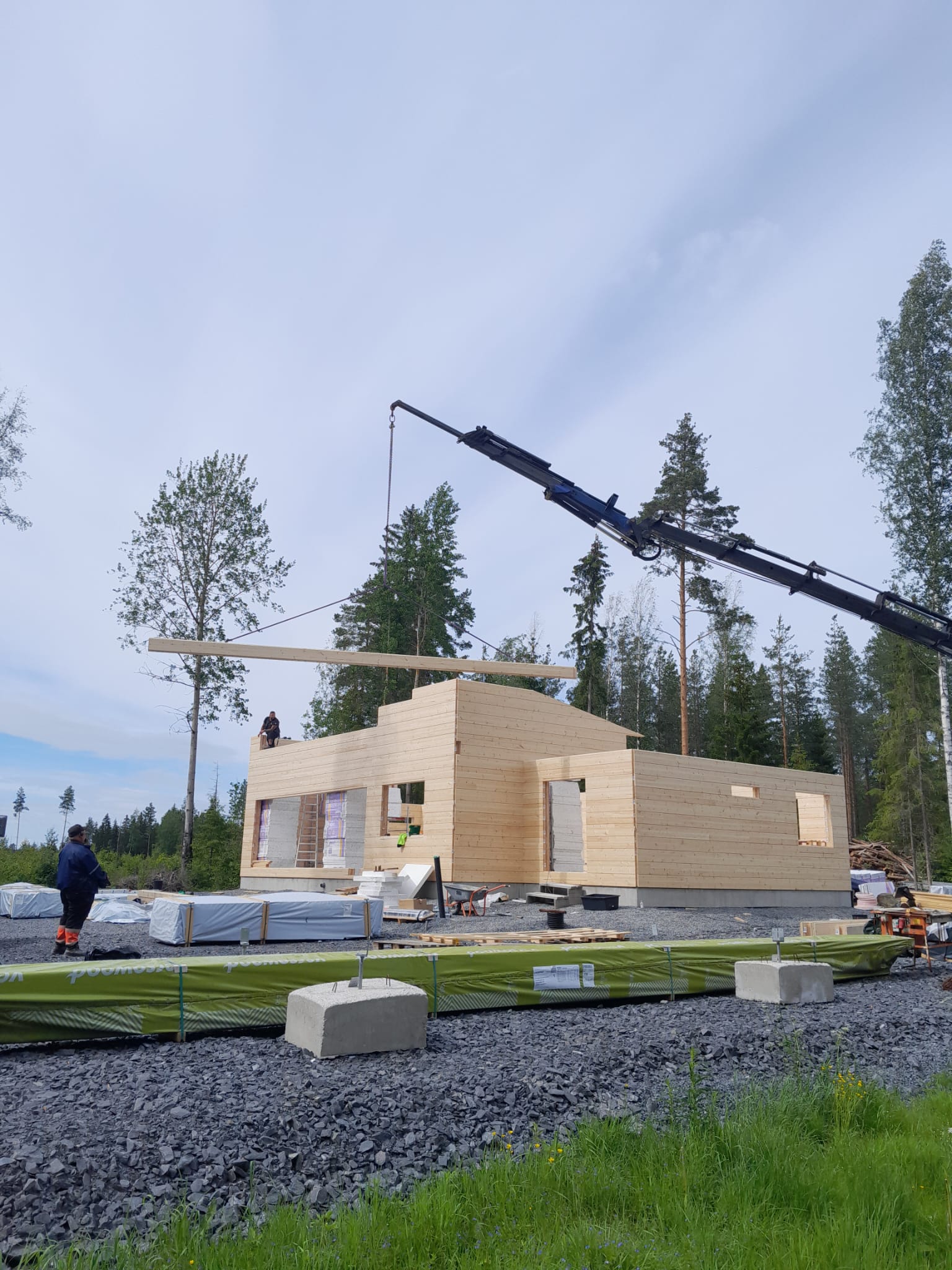 Rakennuspalvelu Jussi Kangasniemi työkohteessa Etelä-Pohjanmaalla